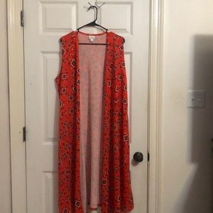 LulaRoe sleeveless sweater cardigan